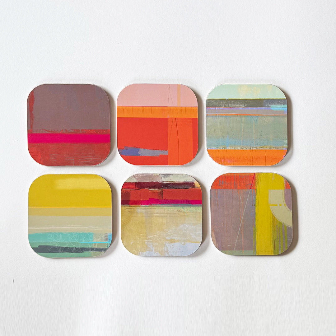 coaster set of 6 - COLOURBOX - E A R T H W O R K S