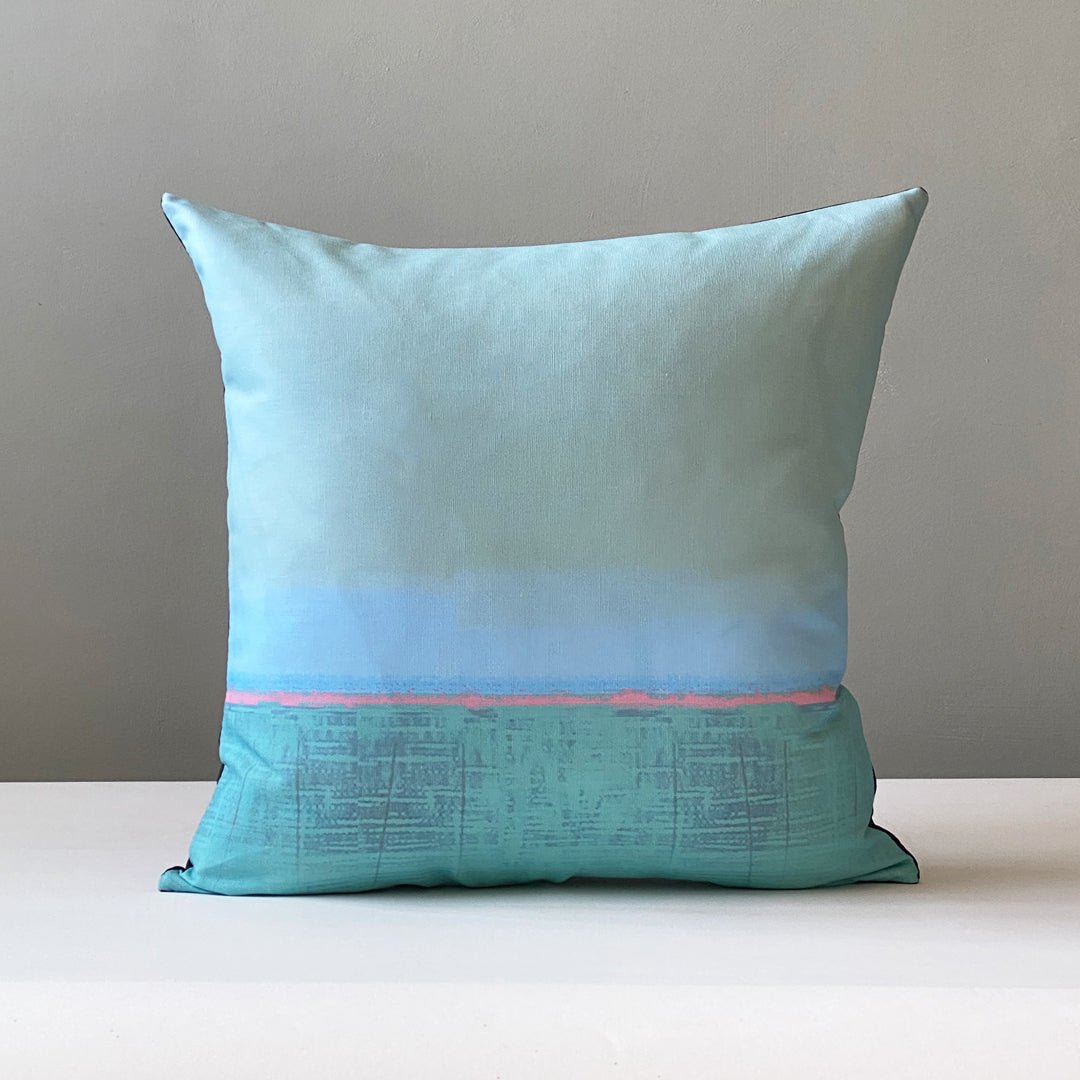 cushion - HORIZON BLUE decorative cushion 45cm 60cm blue pillow cushion home decor EARTHWORKS