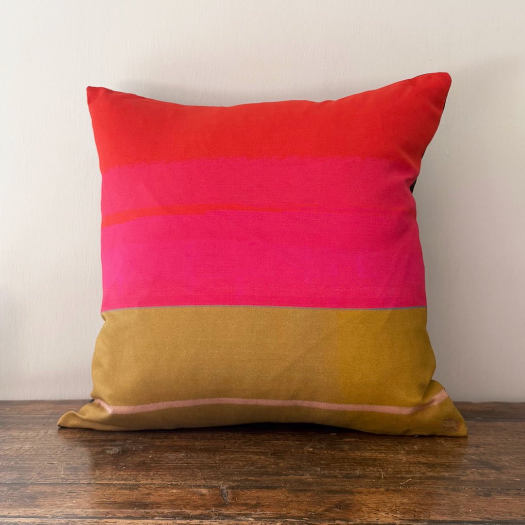 cushion - COLOURBLOCK PIMENTO decorative sofa pillow green and pink