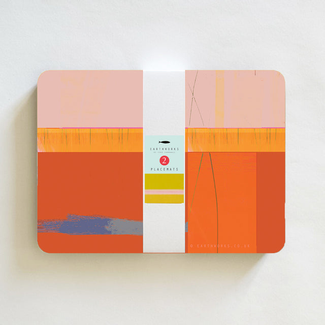 placemat set of 2 - PINK HAZE - E A R T H W O R K S