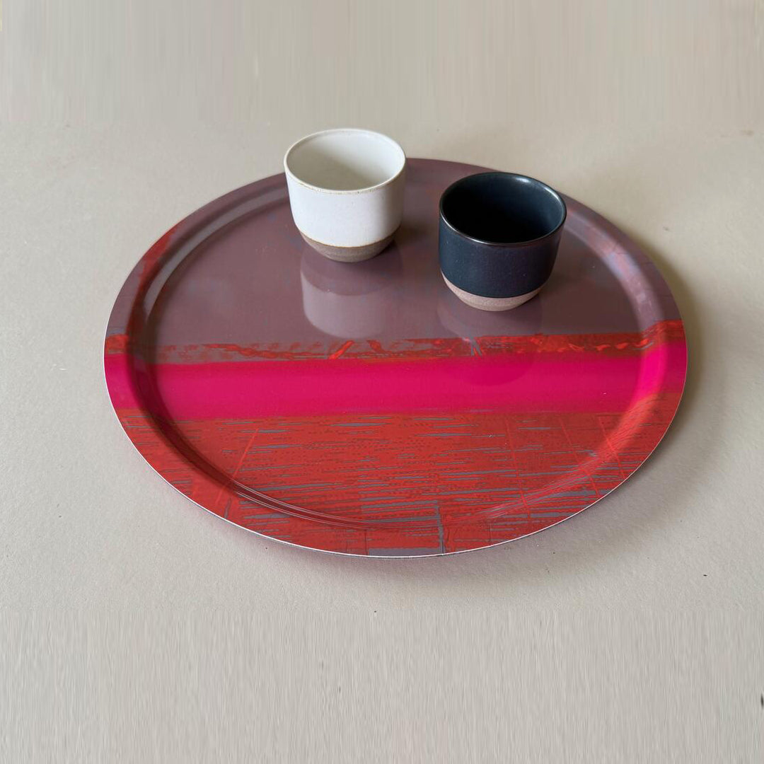 POOL PINK ROUND TRAY – Coastal Tray - E A R T H W O R K S