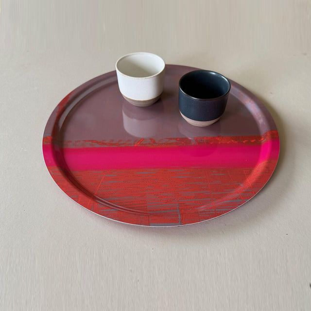 POOL PINK ROUND TRAY – Coastal Tray - E A R T H W O R K S