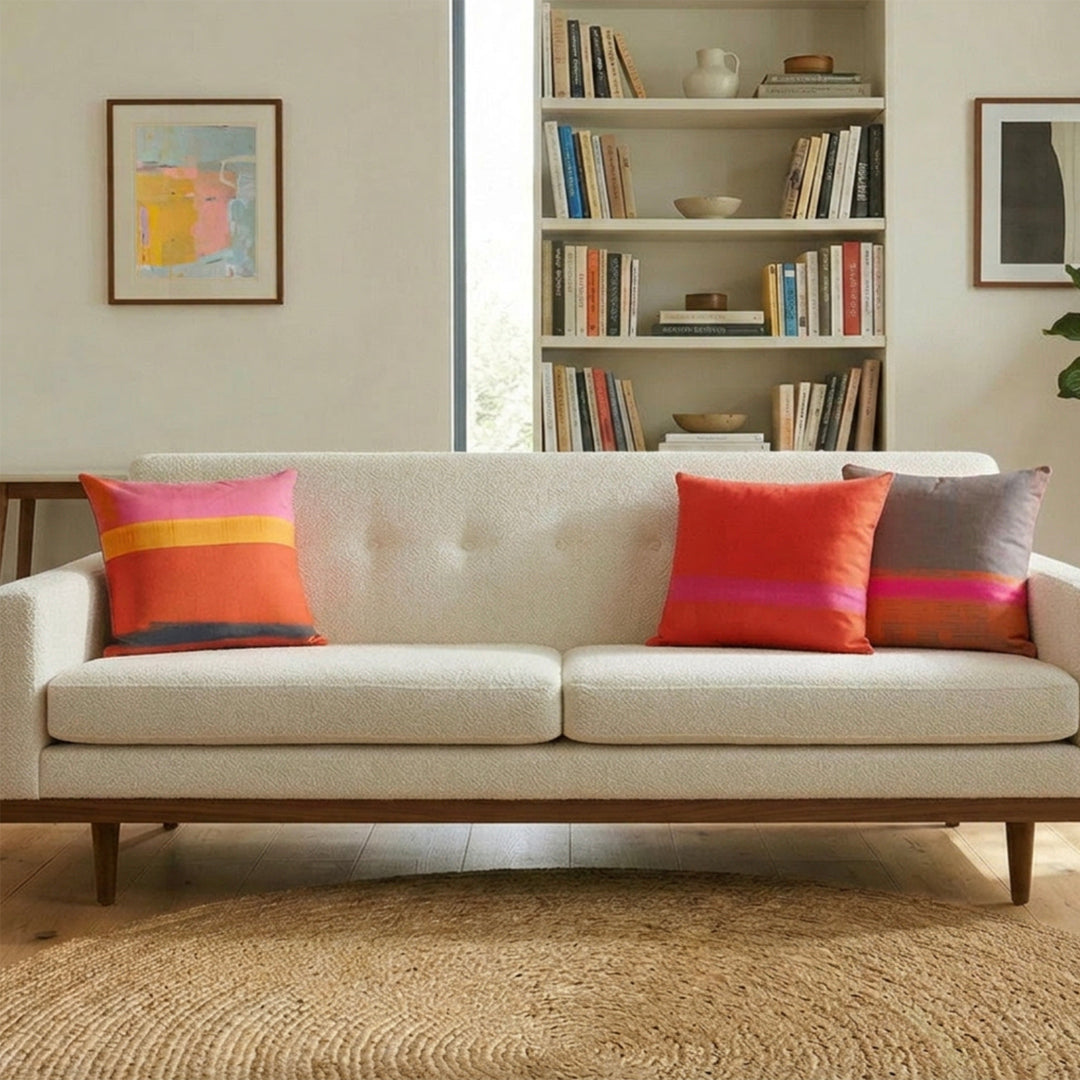 Set of 3 Cushions – PINK TONES - E A R T H W O R K S