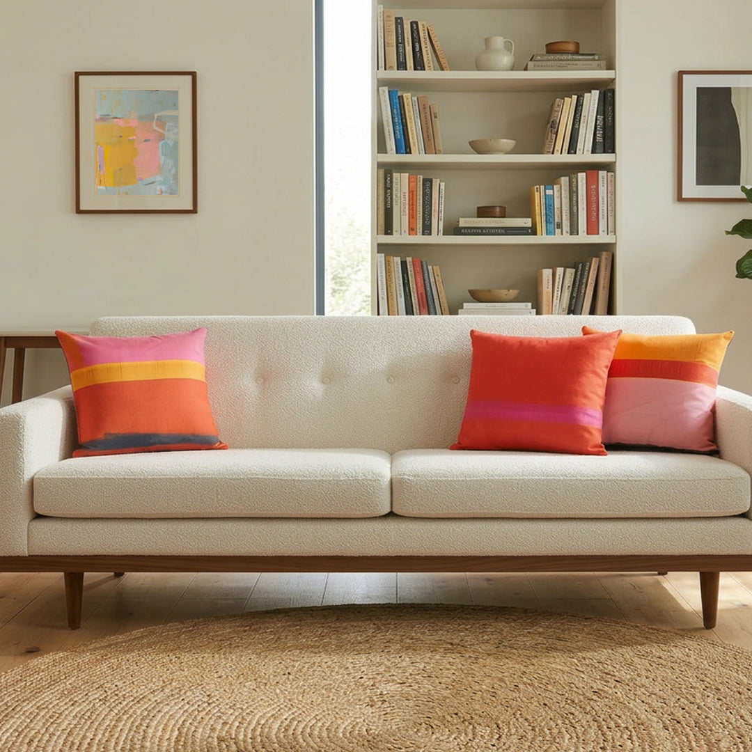 Set of 3 Cushions - PINK TONES - E A R T H W O R K S