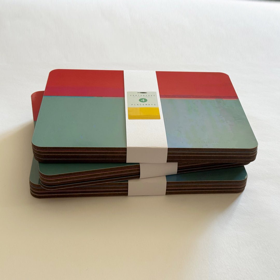 placemat set of 4 - BRIGHTS banded in stack