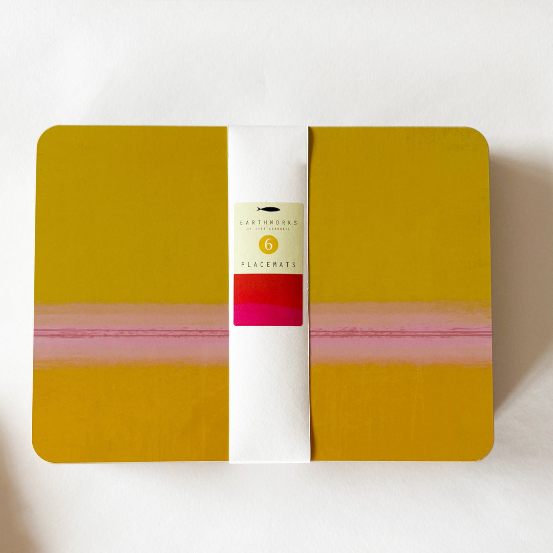 Placemat & Coaster set of 6 - COLOURBLOCK - E A R T H W O R K S