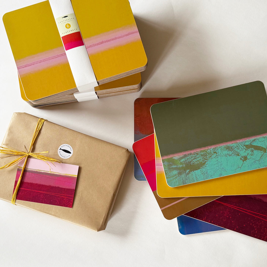 Placemat & Coaster set of 6 - COLOURBLOCK - E A R T H W O R K S