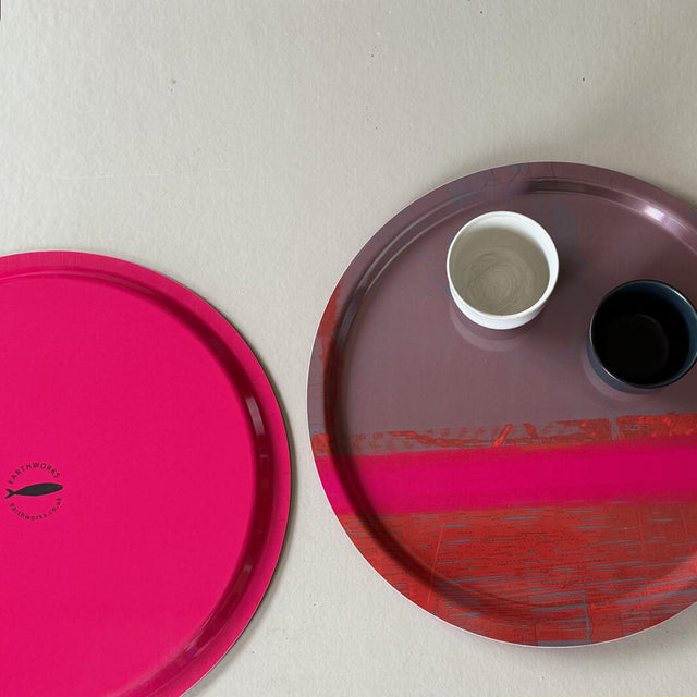 POOL PINK ROUND TRAY – Coastal Tray - E A R T H W O R K S