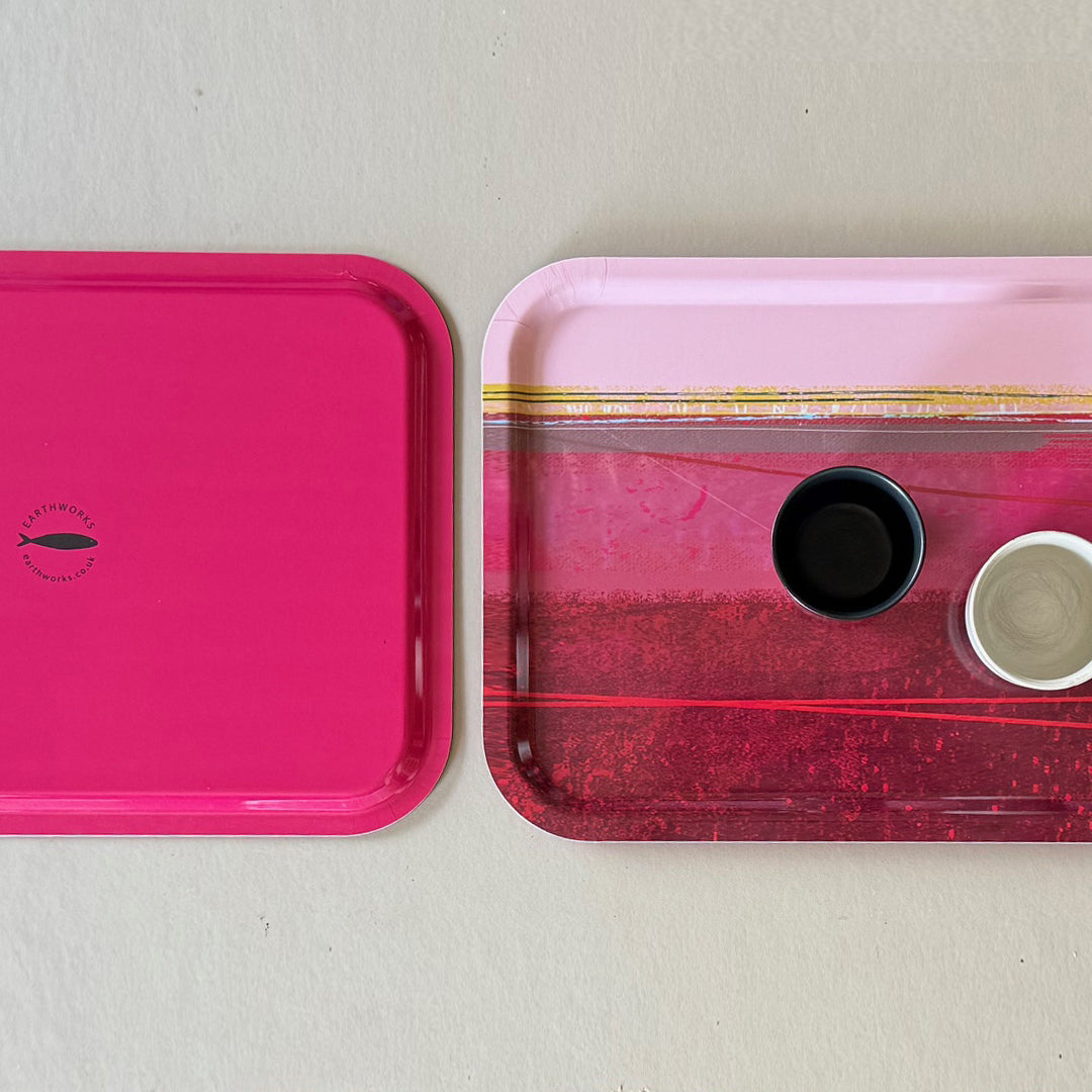 LARGE RED TRAY – Coastal Tray - E A R T H W O R K S