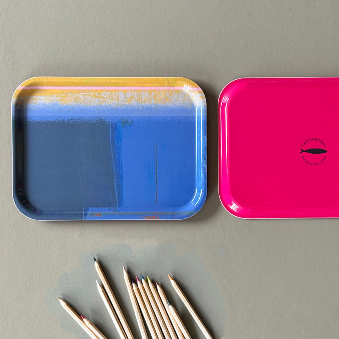 Set of 2 Trays SMALL - COBALT - E A R T H W O R K S