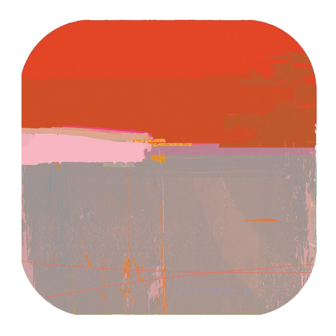 set of 4 - COASTER ART MATS WARM TONES