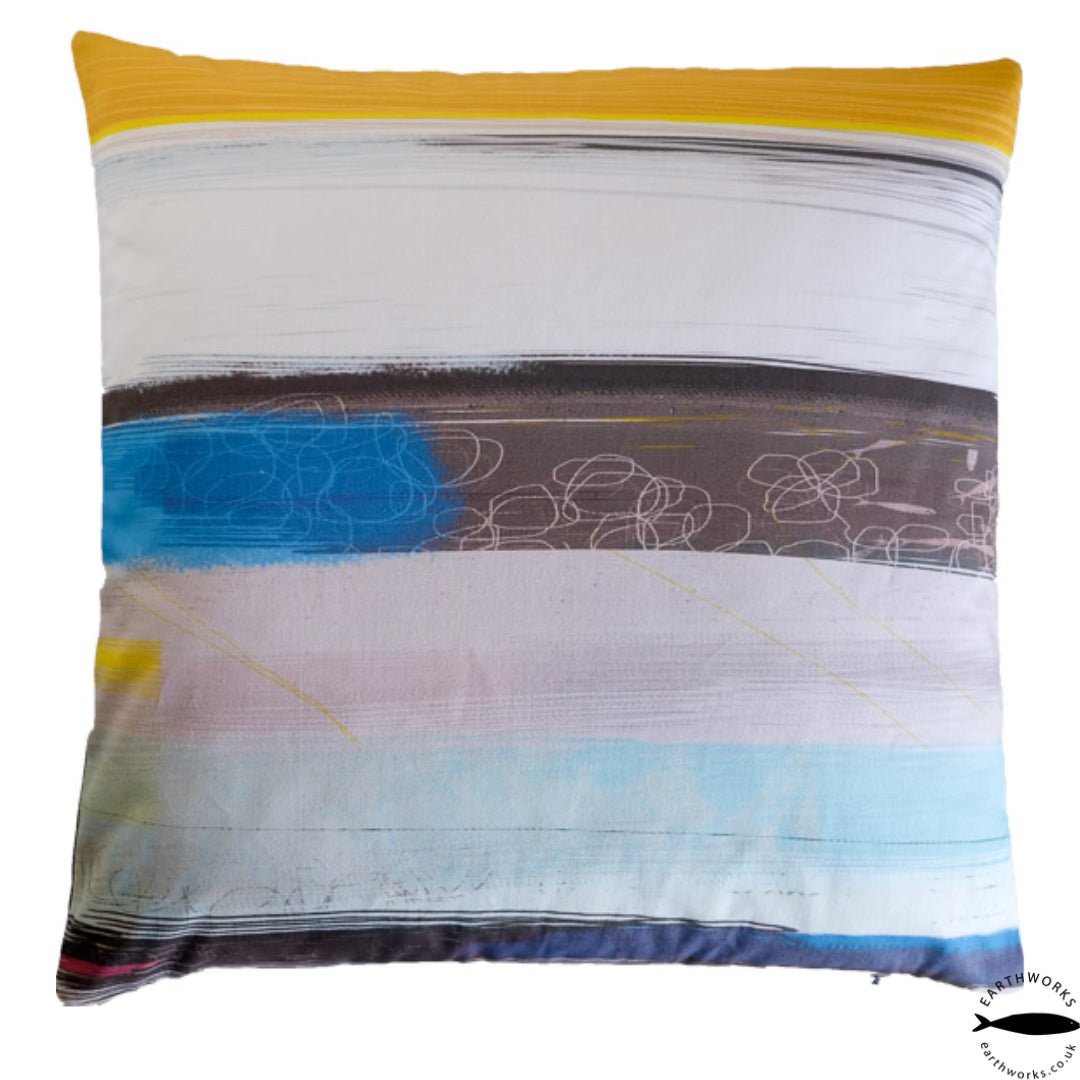 cushion - GODREVY abstract throw pillow cotton EARTHWORKS