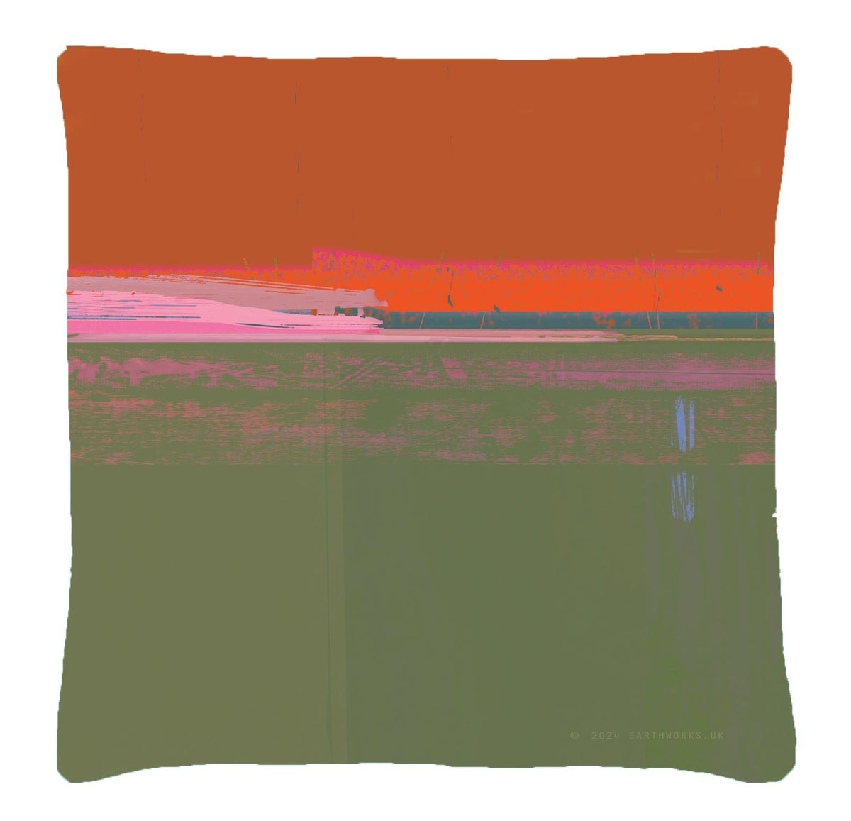 cushion - PATHS GREEN cut out