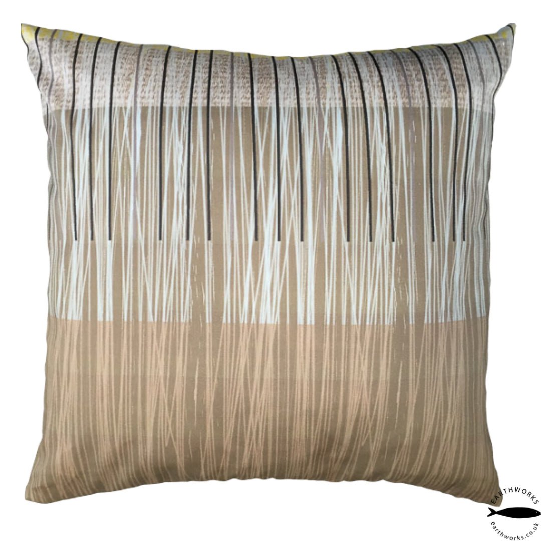 cushion - GREY LINES decorative sofa cushion 45cm EARTHWORKS