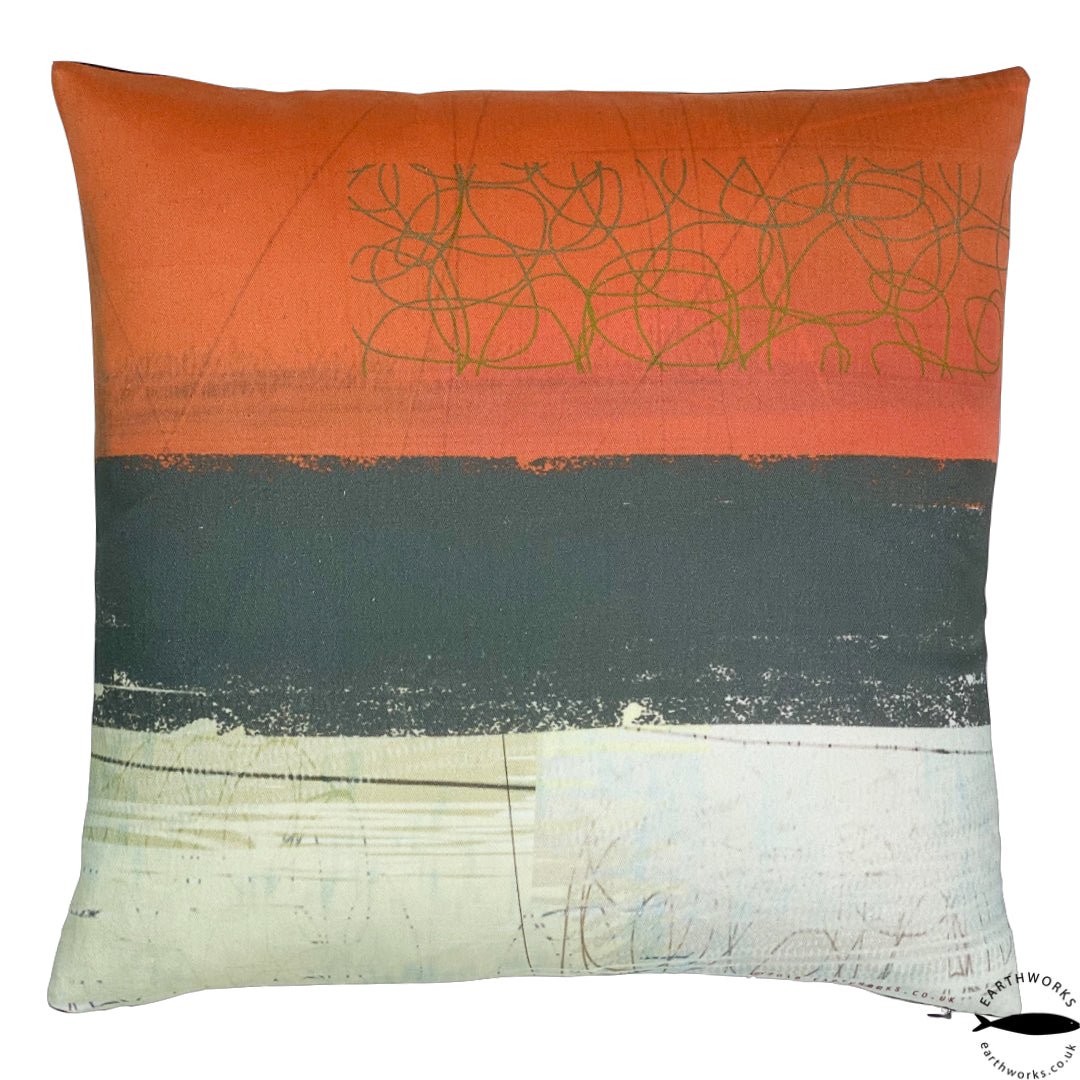 cushion - SHORE red and blue cushion