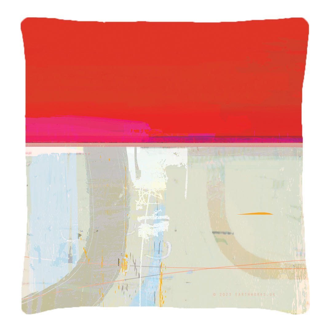 cushion - INKPOT SOFT GREY decorative colourful cushion sofa throw pillow home decor 45cm cotton EARTHWORKS