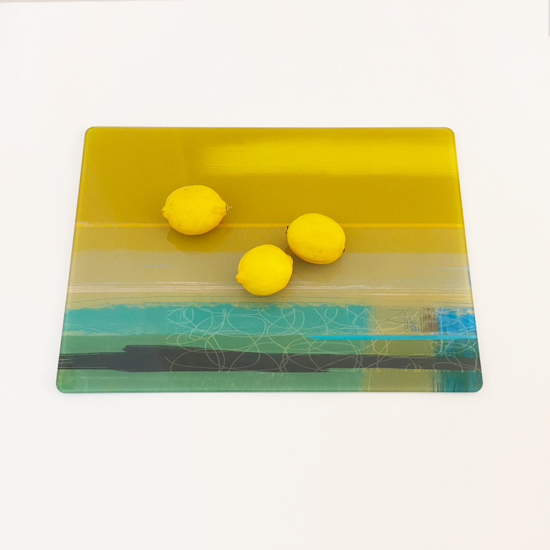 glass centrepiece - POOL OCHRE