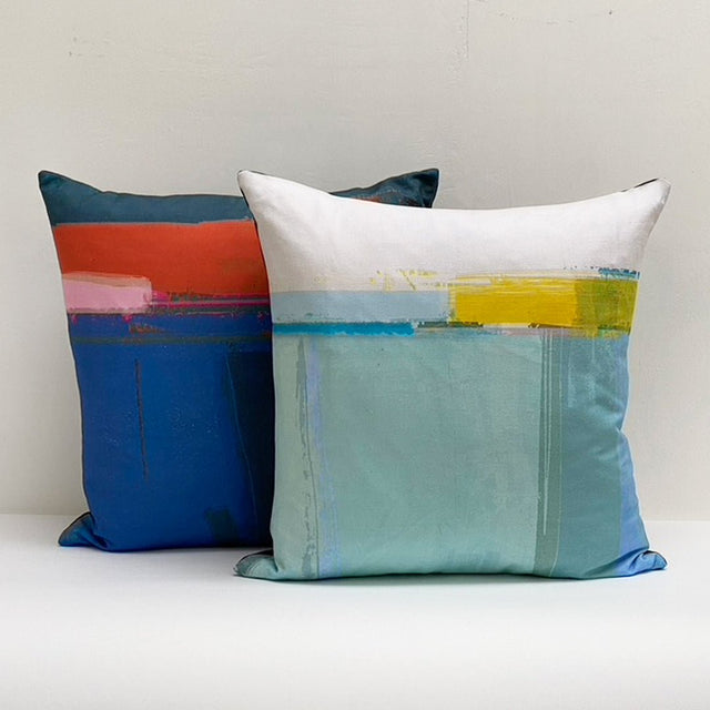 cushion - HEADLAND SOFT BLUE decorative sofa chair  pillow cushion home decor 45cm 60cm EARTHWORKS