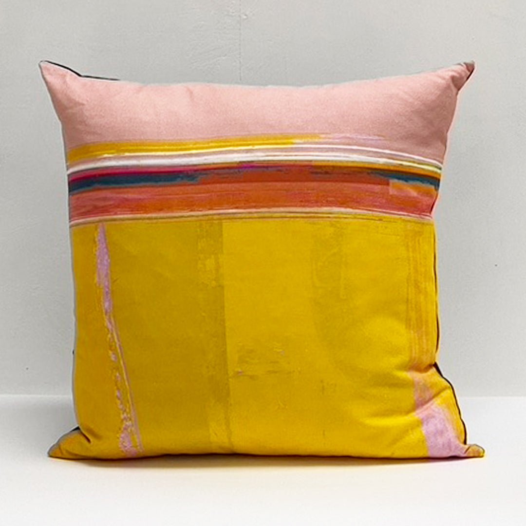 cushion - HEADLAND OCHRE home decor cushion pillow 45cm cotton EARTHWORKS