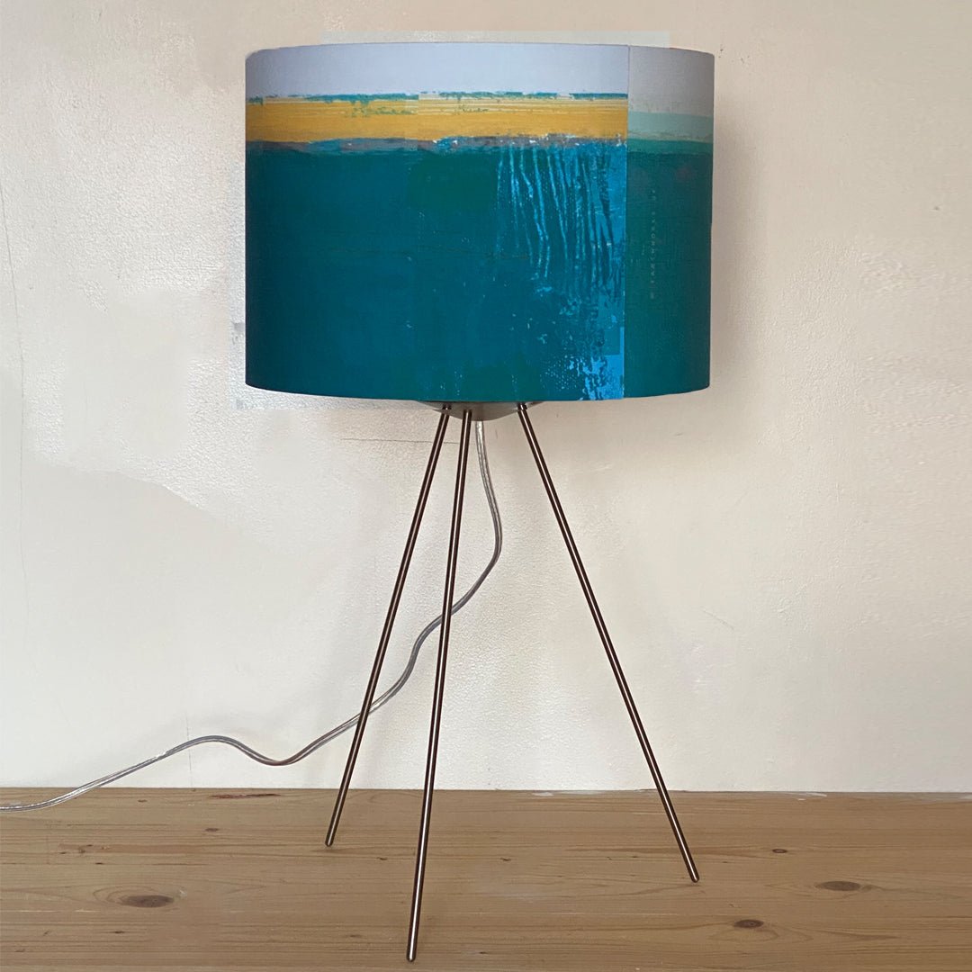 lampshade - HEADLAND TEAL lamp view
