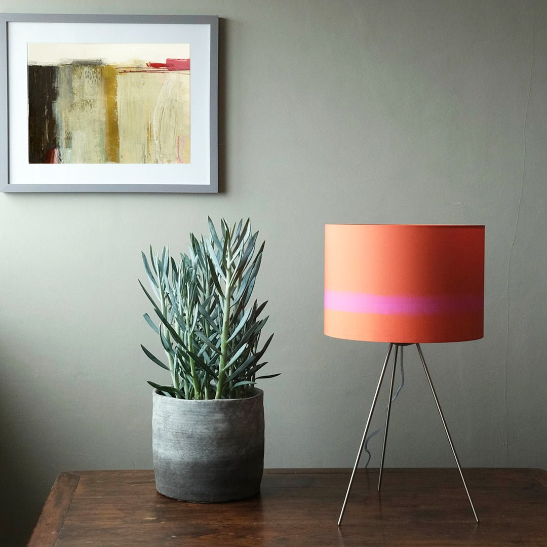 lampshade - INKPOT BURNT ORANGE in interior setting