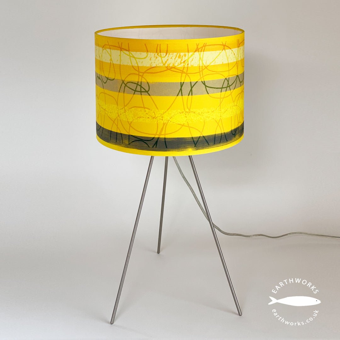 lampshade - MUSIC LINES grey background