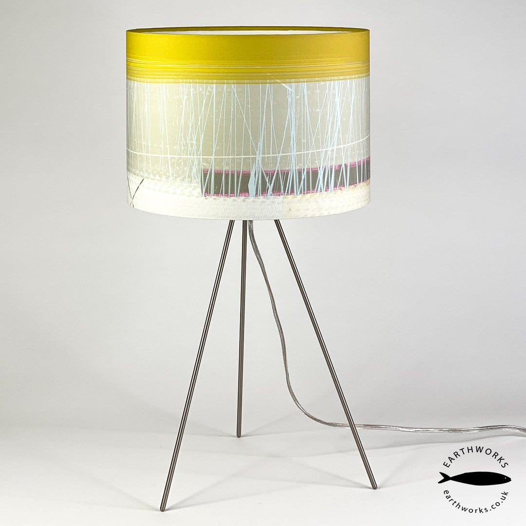 lampshade - OCHRE BEACH abstract coastal design yellow ochre