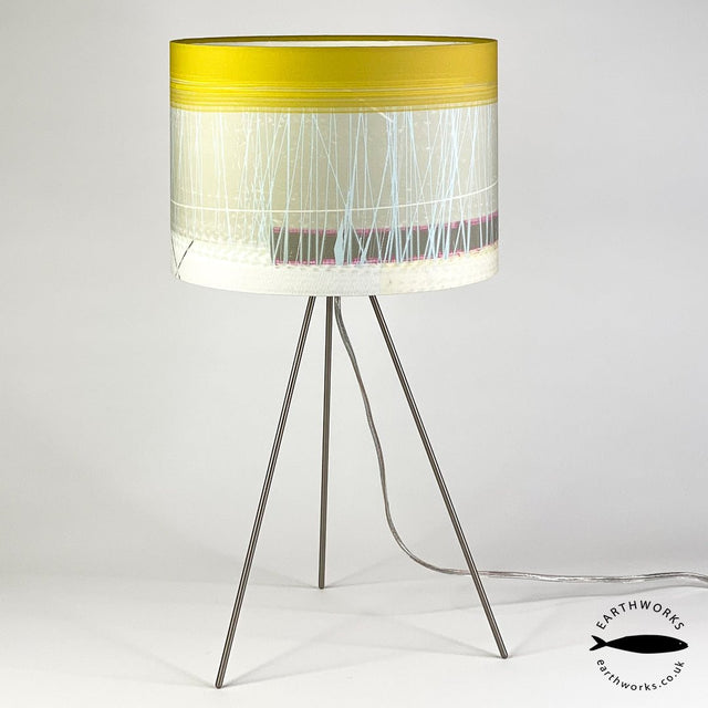 lampshade - OCHRE BEACH abstract coastal design yellow ochre
