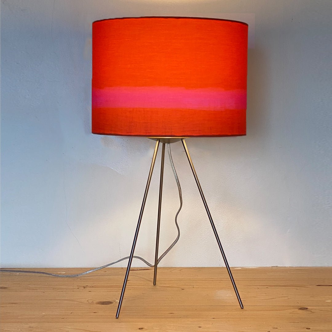 lampshade - INKPOT BURNT ORANGE lamp on grey