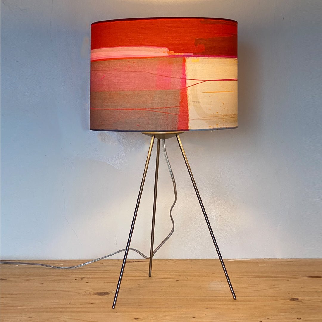 lampshade - RED BAY lamp lit up