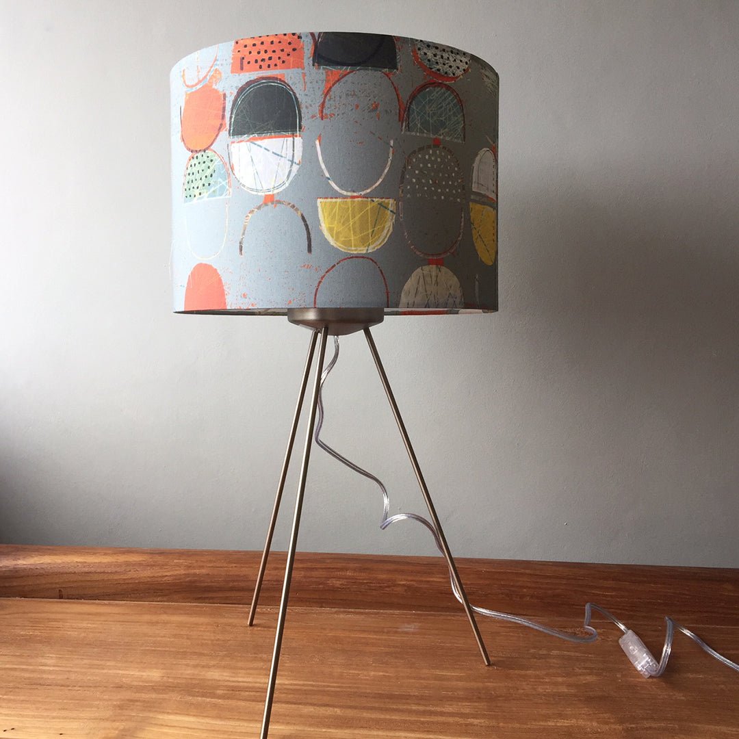 lampshade - LOBSTER POTS SLATE GREY lamp