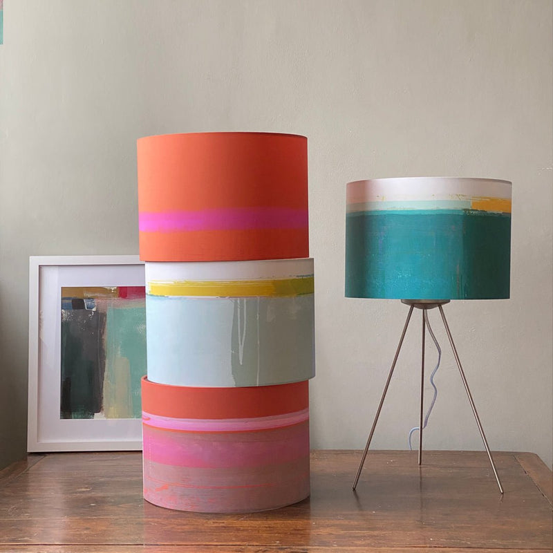 lampshade - HEADLAND TEAL stack