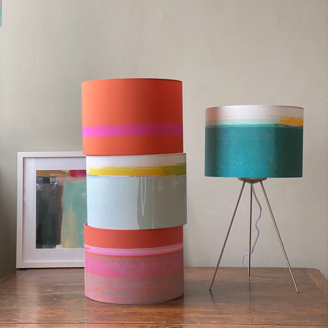 lampshade - HEADLAND TEAL stack