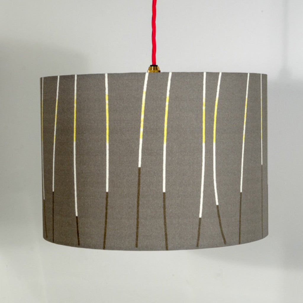 lampshade - CHARCOAL LINES  pendant fitting