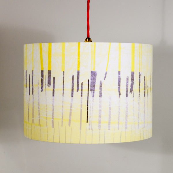 lampshade - STICKS  yellow contemporary design lighting 45cm 30cm