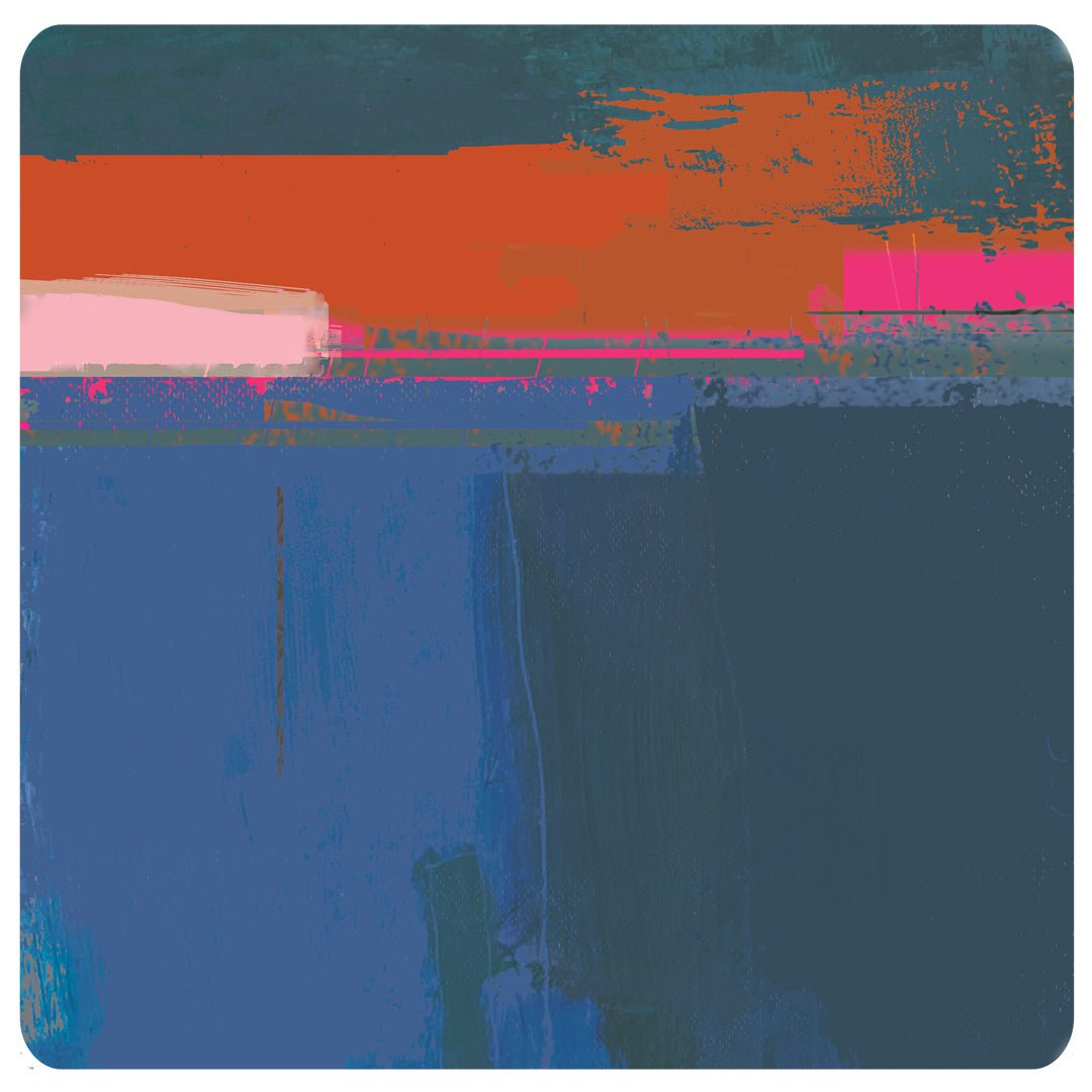 placemat - HEADLAND COBALT - SQUARE cobalt melamine placemat