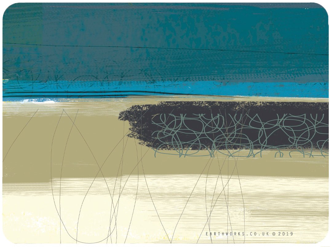 placemat - DRIFT teal blue home decor st ives