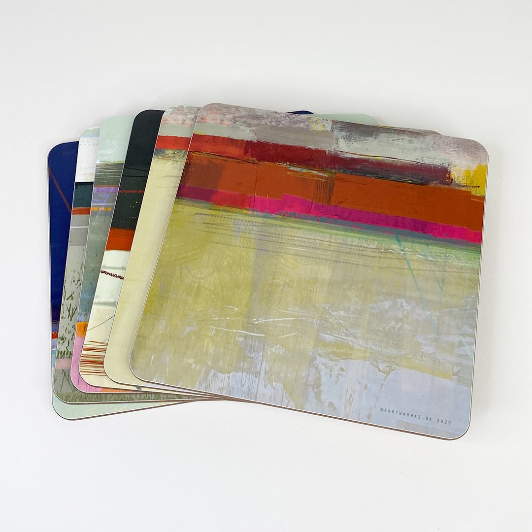 placemat -  COASTAL 1 - SQUARE colourful placemats table mats home decor