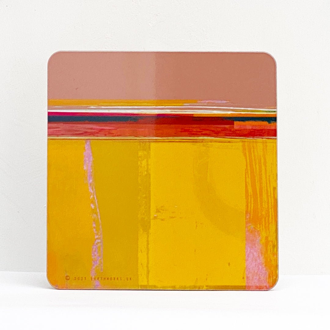 placemat - HEADLAND OCHRE - SQUARE home decor melamine placemat