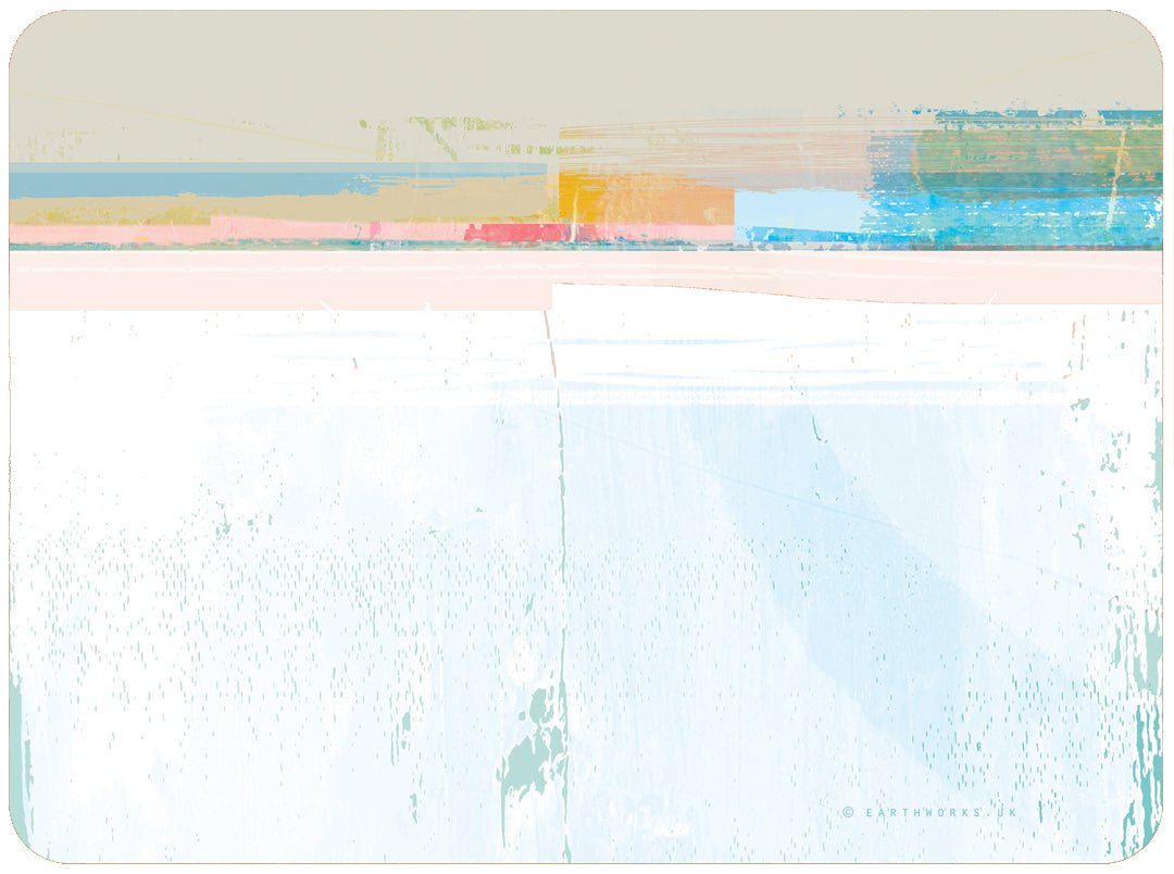 placemat - PATHS WINTER BEACH melamine placemat cork-backed 