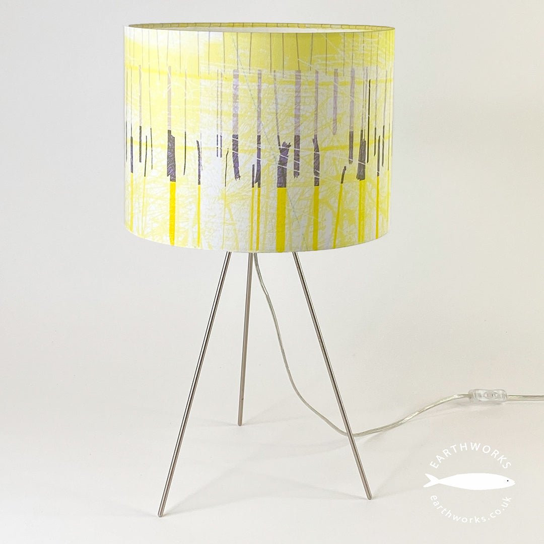 lampshade - STICKS abstract design yellow colours home decor
