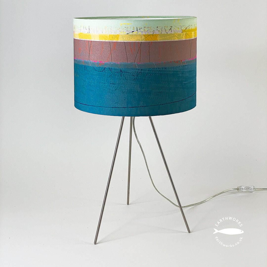 lampshade - PAINTBOX TEAL lamp on white