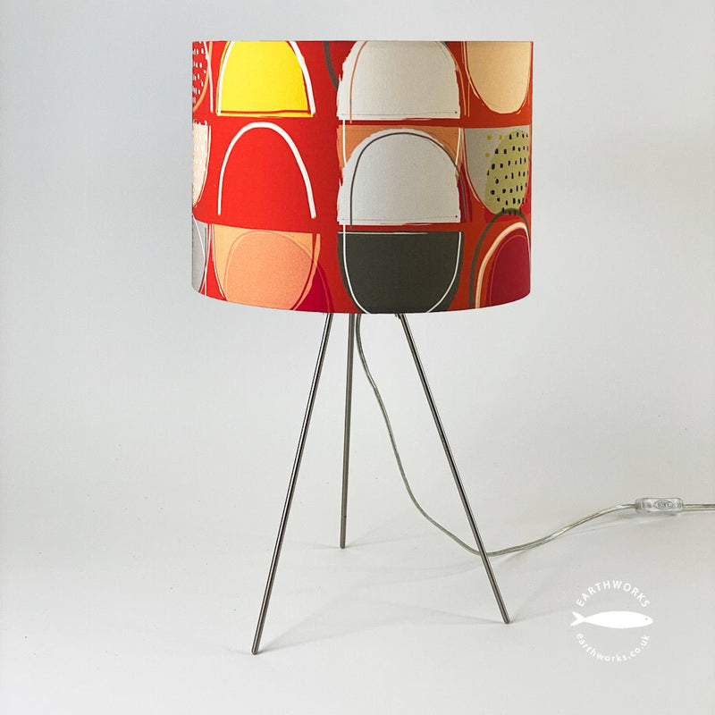 lampshade - RED LOBSTER POTS lighting lamapshade abstract red black 