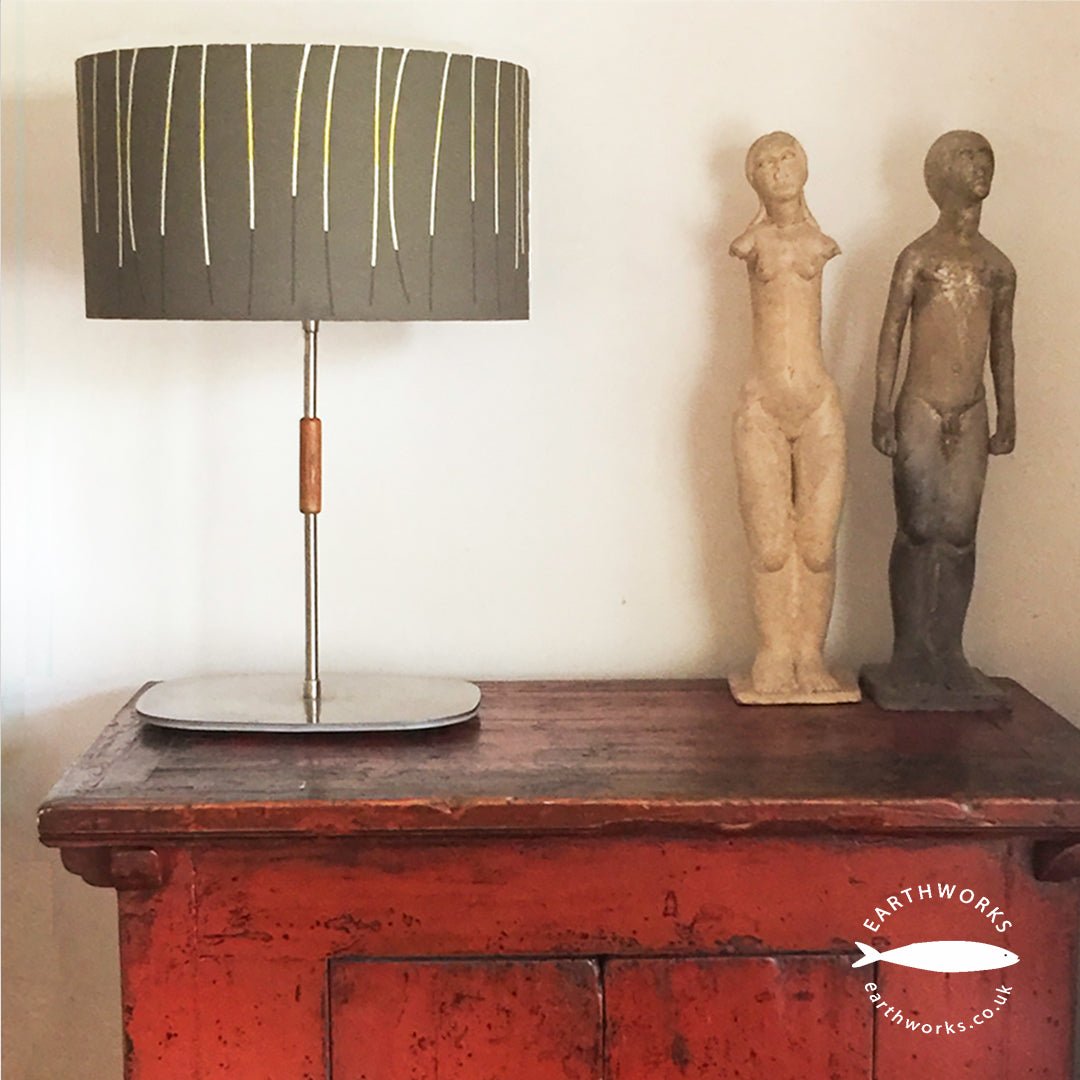 lampshade - CHARCOAL LINES  lamp fitting in interior