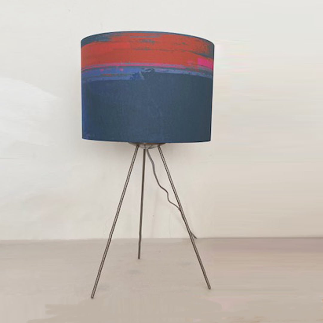 lampshade - HEADLAND COBALT lamp on grey background